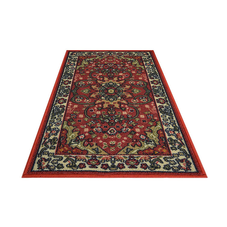 Astoria Grand Gorrell Persian Isfahan Dark Red Low Pile Rug & Reviews